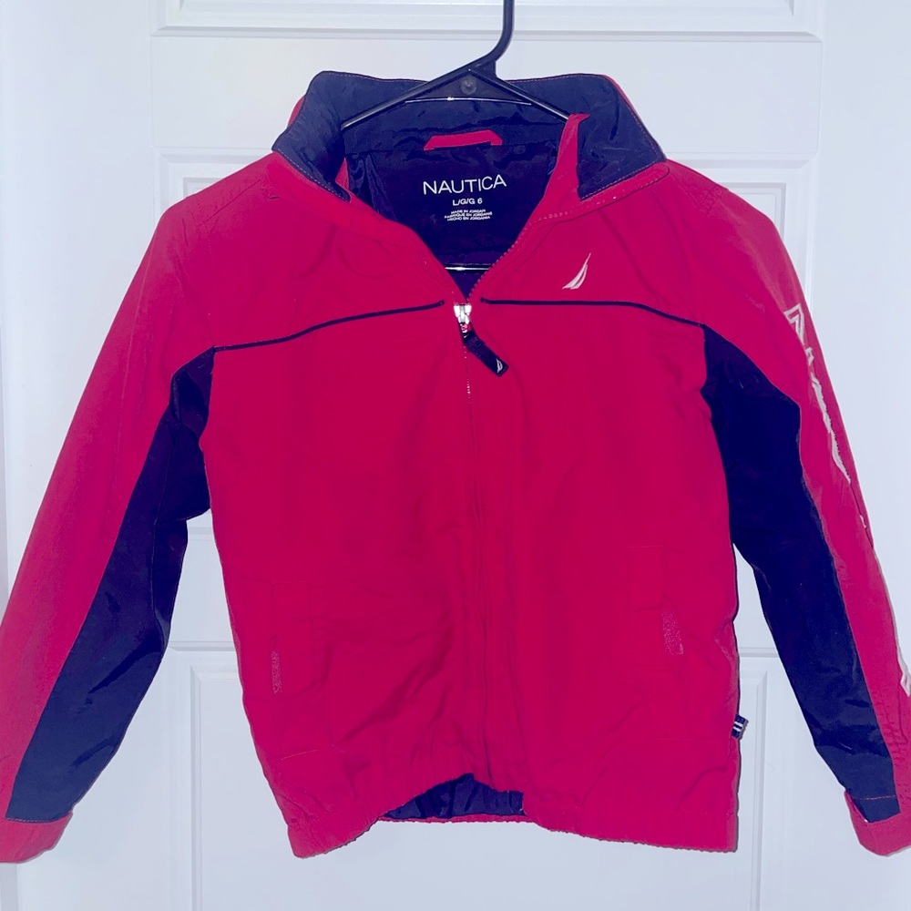 Boys Size 6 Lightweight Nautica‎ Jacket with Hideaway Hood